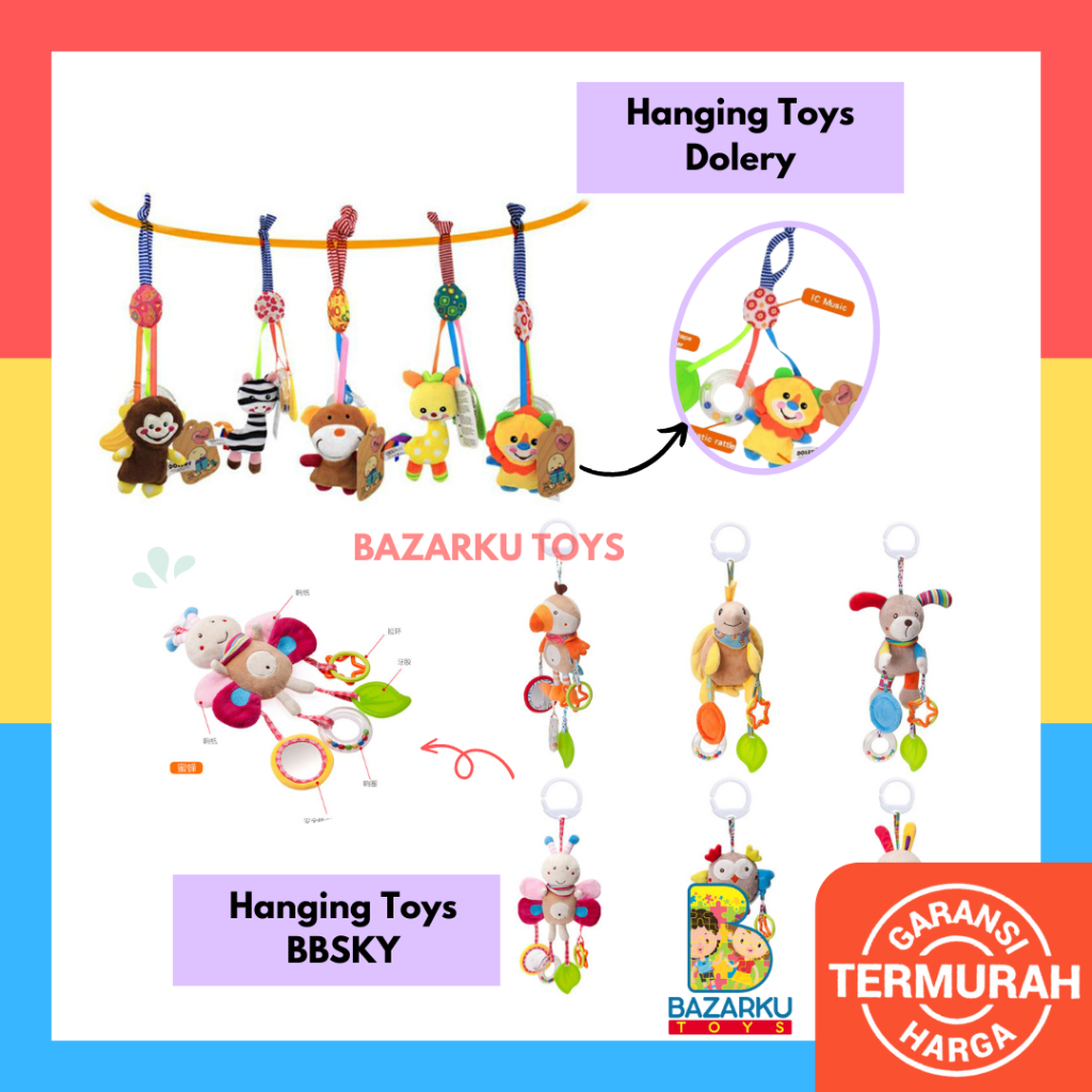 Baby Hanging Toys Dolery And Bbsky Rattle Bayi Rattle Baby Boneka Bayi Mainan Bayi Gantung Boneka Newborn Mainan Newborn