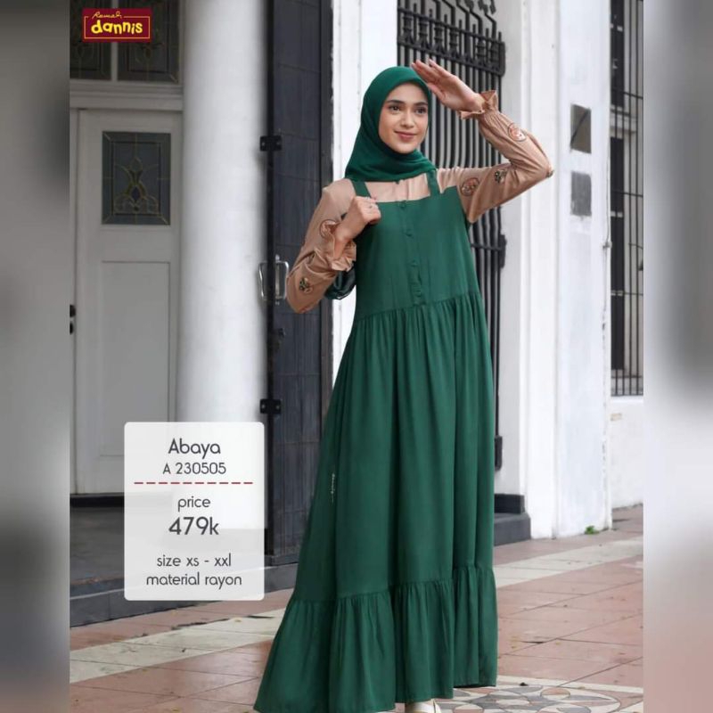 [ PROMO ] DANNIS ABAYA SIZE M XXL