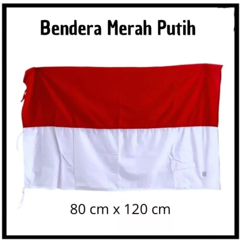 BENDERA MERAH PUTIH / BENDERA INDONESIA ukuran 80X 120 CM DAN 60X 90 CM PROMO