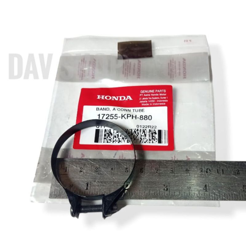 KLEM/KLEMAN KARET FILTER KARBURATOR HONDA KIRANA KARISMA SUPRA X 125 ORIGINAL AHM 17255KPH880