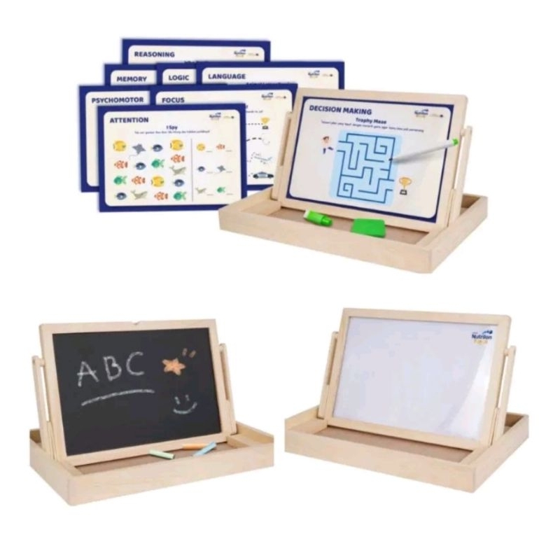learning bord gimmick nutrilon. papan tulis anak