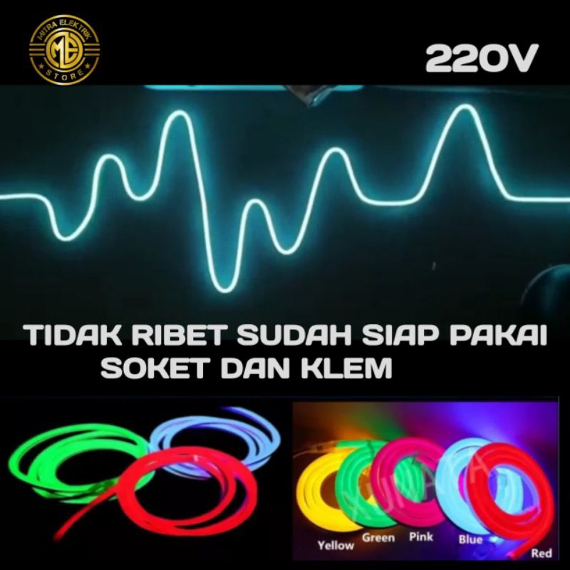 BISA COD Lampu Motif Detak Jantung Siap Pakai 1m 2m 3m 4m 5meter Lampu hias Kamar Aesthetic