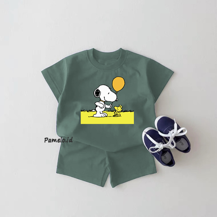 Pamelo.id Set Anak Viral / Sn0Pi / Fashion Anak / Stelan baju anak / Korea Style / Set Balita