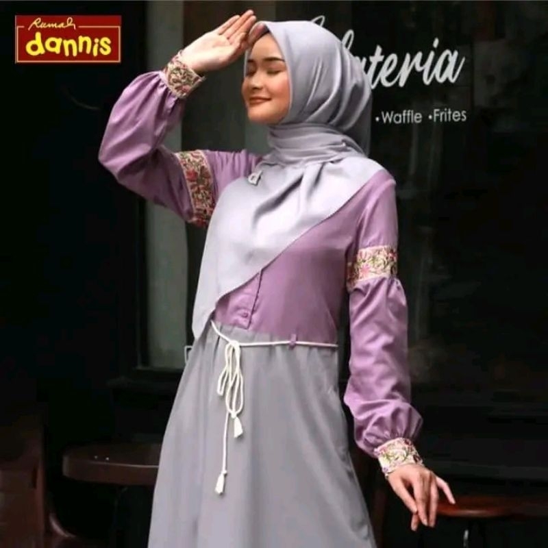 Gamis Dannis Wanita/Perempuan Dewasa Dress Terbaru