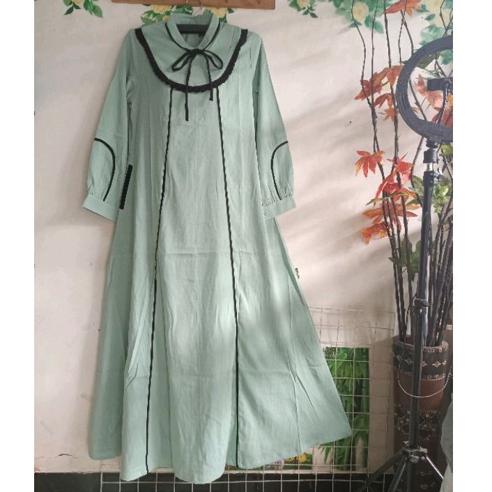 BerMus - Gamis Simple Polosan by Nabe Hijab Original/NH290