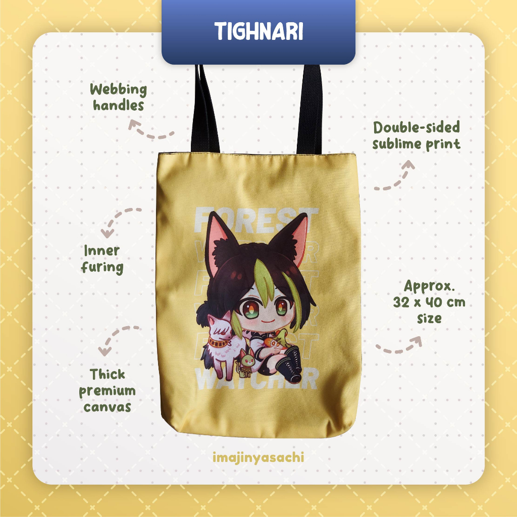 [ imajinyasachi ] LAST STOCKS Genshin Impact Sumeru Bois Tote Bag
