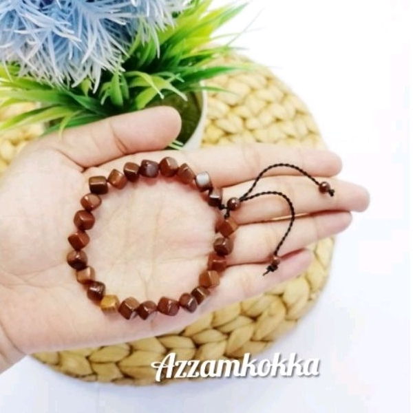 Gelang kokka kaokah dadu kecil coklat