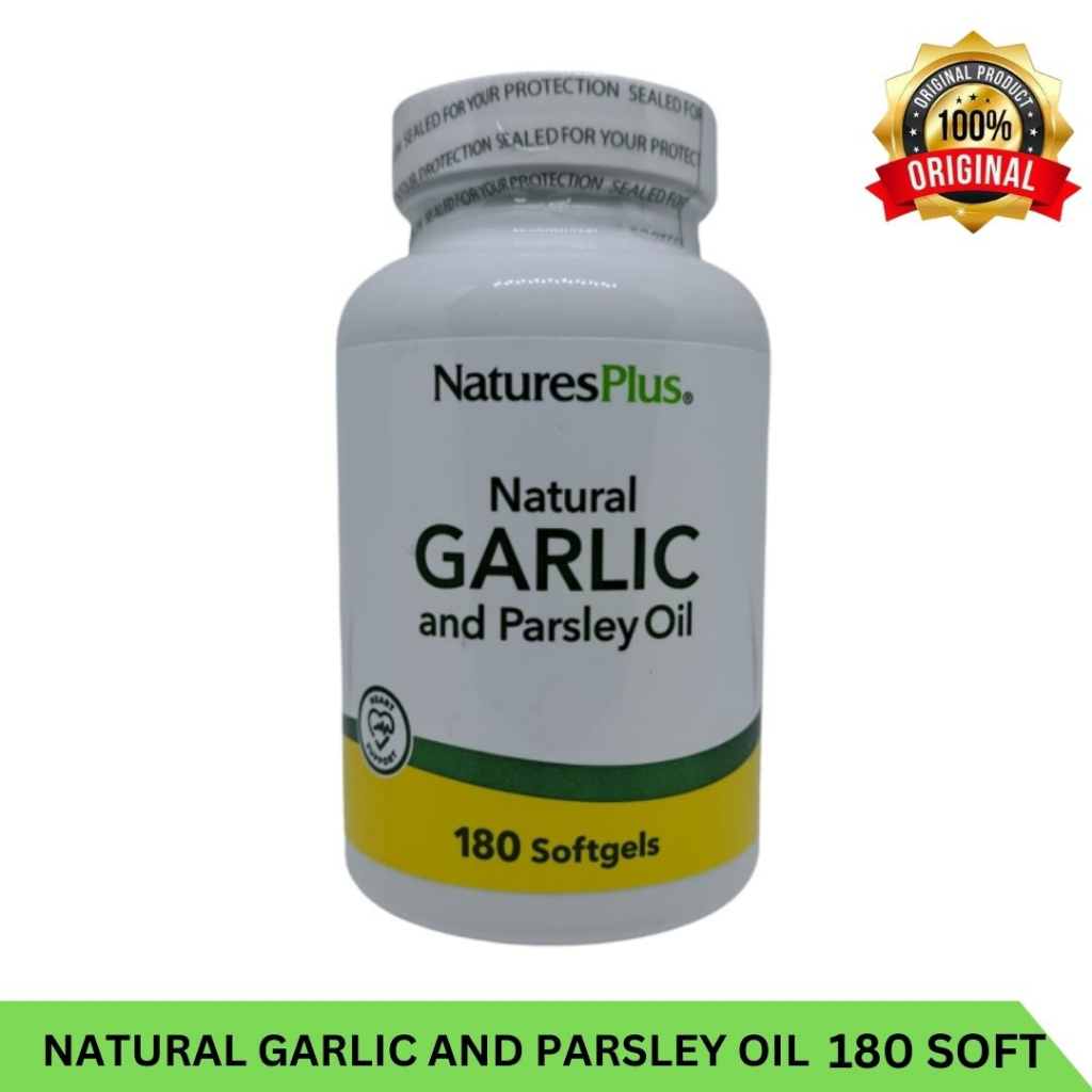 Natures nature nature's Plus Garlic And Parsley Oil 180 Softgel  Anti Hipertensi