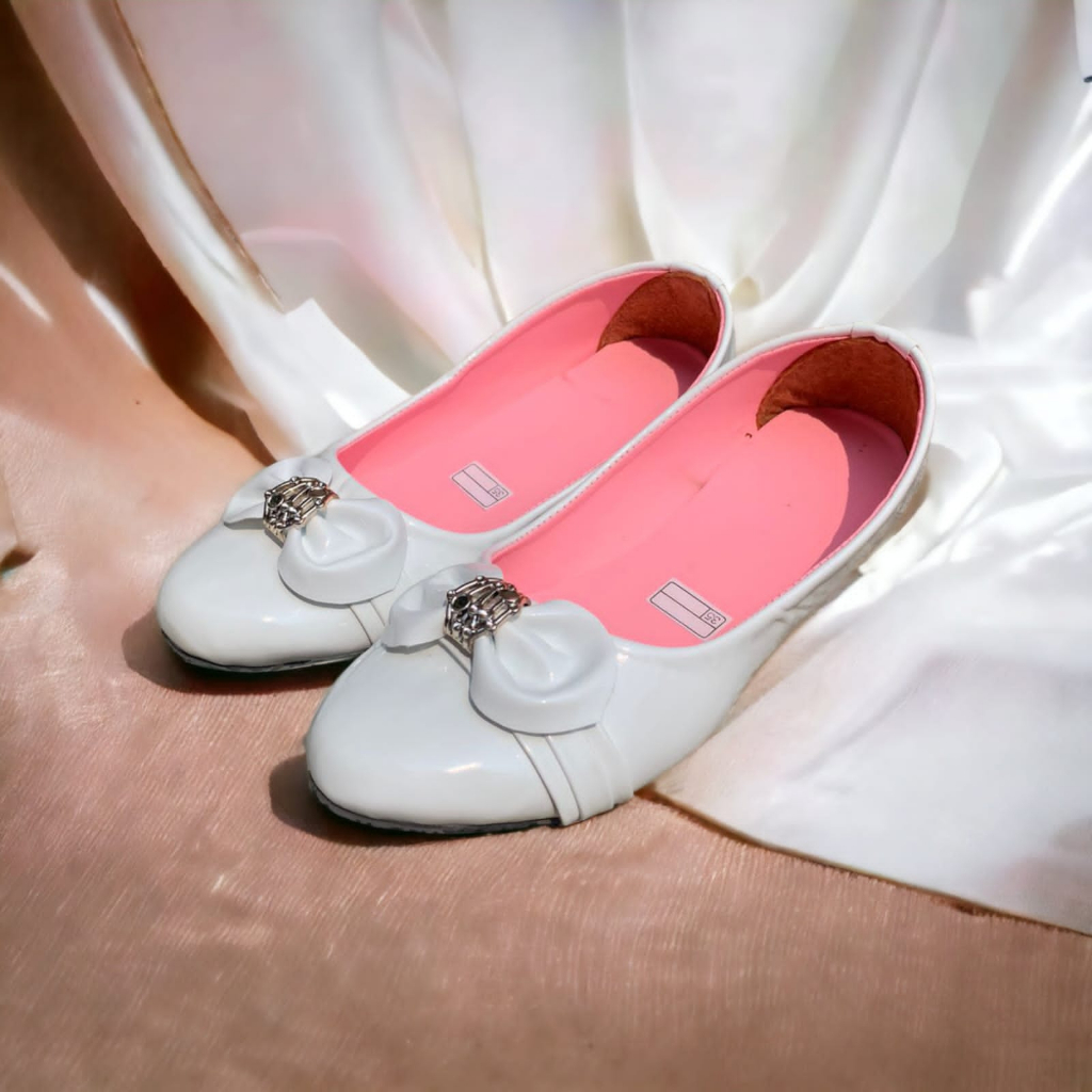 ALAS COKOER -Sepatu Flatshoes Anak Pita Emas Terbaru 31-35