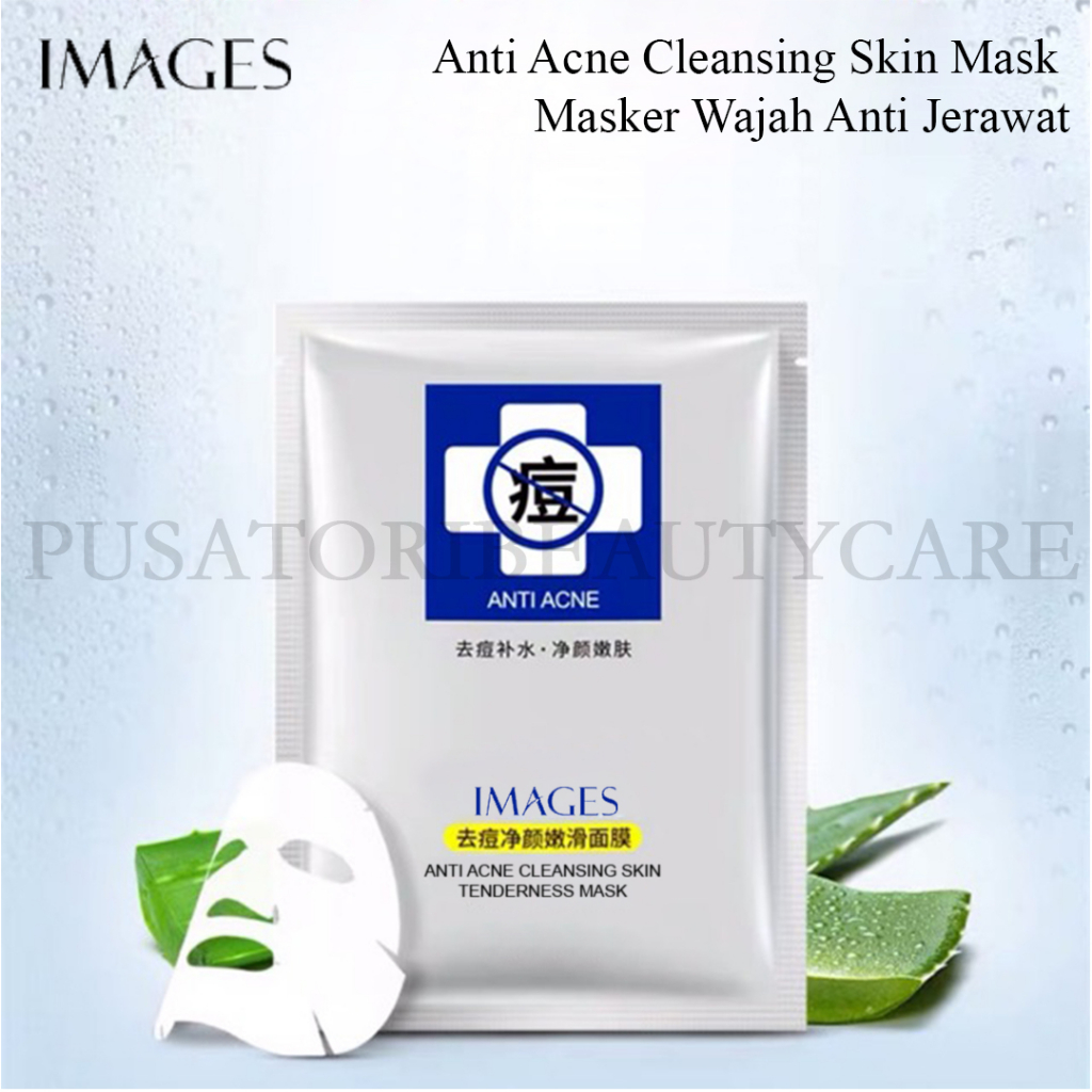 IMAGES Masker Anti Acne Cleansing Skin Mask  Masker Wajah Anti Jerawat