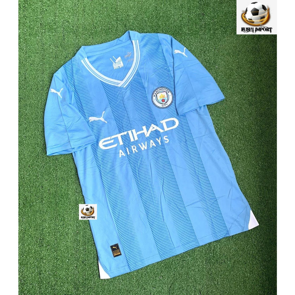 Jersey Baju Bola City Home Full Patch 2023 2024 Grade Ori