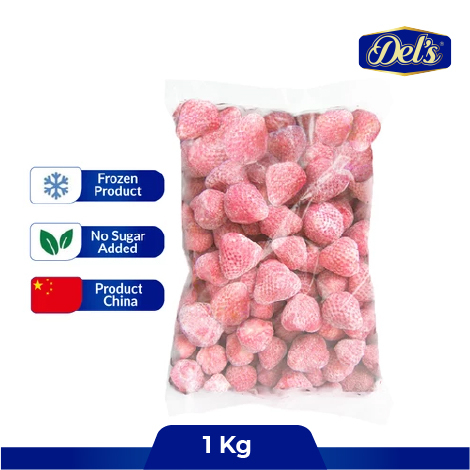 

Del's - Frozen Fruit / Frozen Strawberry IQF / Stroberi Beku - 1 Kg