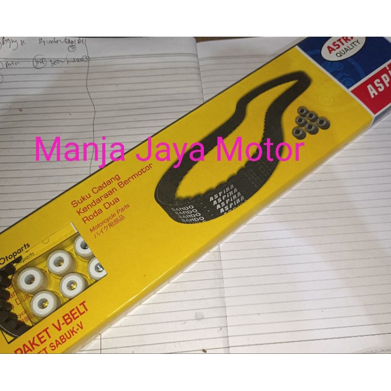 V belt / V- belt Set Roller for All matic Honda/Beat f1/Vario 125 old/Vario 125 new esp/Beat karbu/scoopy karbu/spacy karbu/Vario 110 karbu/vario 110 F1/beat f1 stater kasar/beat f1 stater halus/Spacy karbu/f1/Beat street/pop/Vario 150 old/new