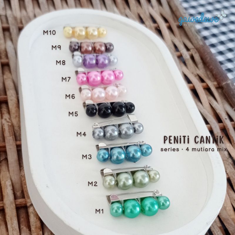 isi 5pc PENITI JILBAB PENITI BROS PENITI KECIL PENITI HIJAB PENITI MUTIARA PENITI BOHLAM PENITI GROS