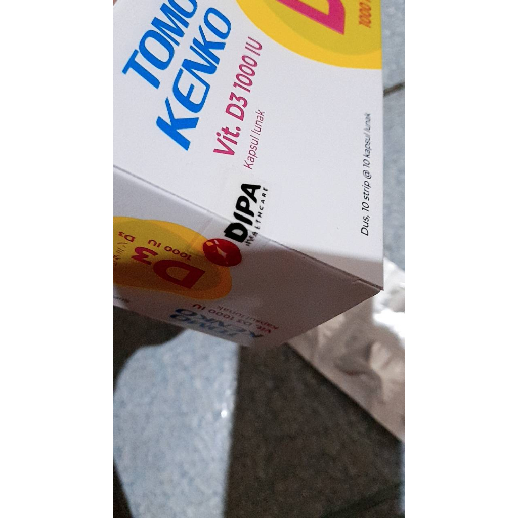 Tomo Kenko Vit. D3 1000IU strip 10 butir / 1 STRIP