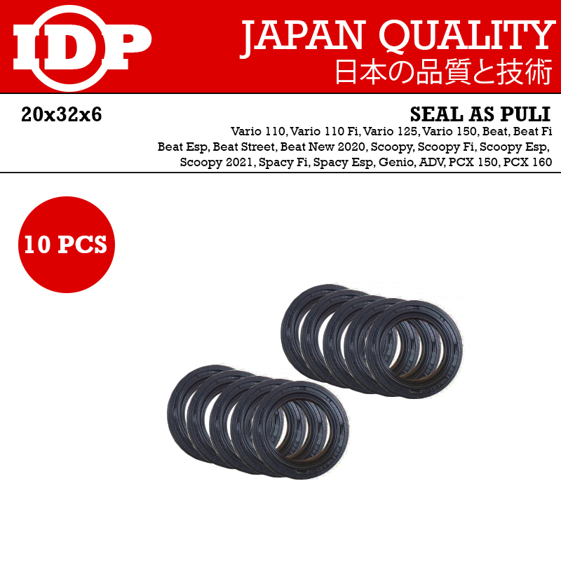 IDP Paket Seal Sil As Pully Puli Vario 110 Beat FI Genio PCX150 160 ADV (10pc)