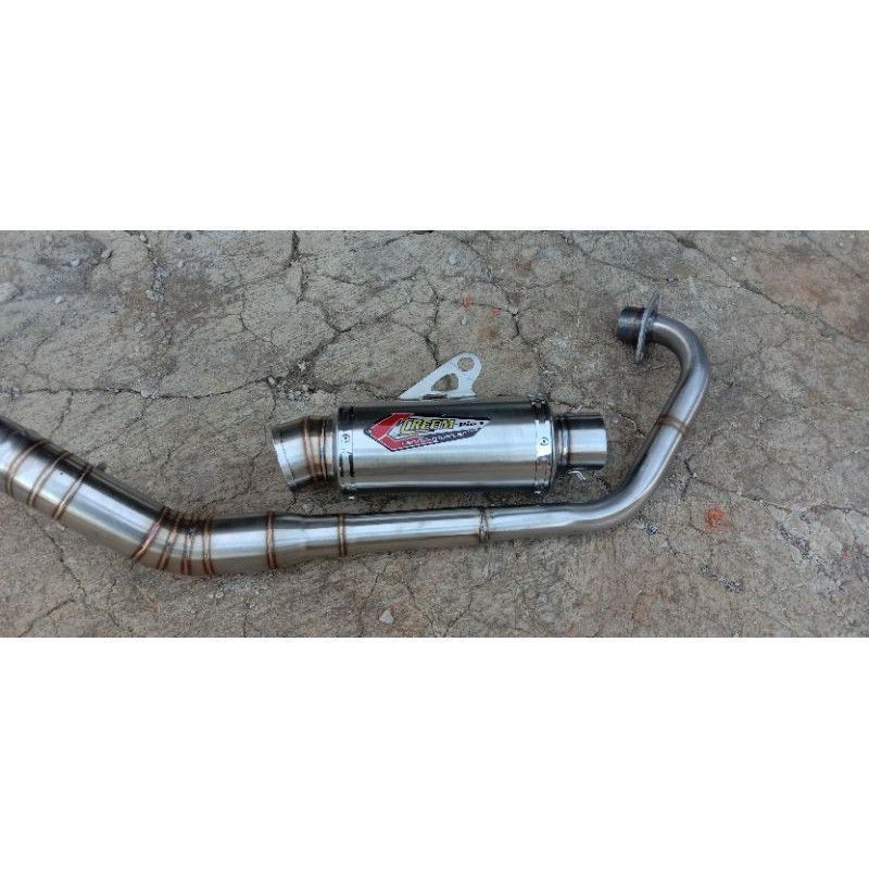 KNALPOT CREAMPIE CP3 SATRIA FU VIXION CB150R MX KING TIGER REVO MEGAPRO GL SONIC BYSON VERZA dll