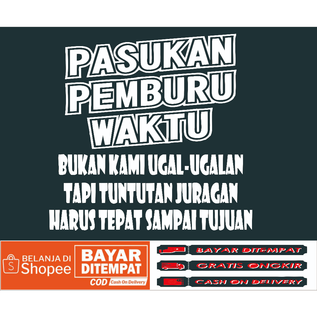 cutting stiker truk viral kata lucu