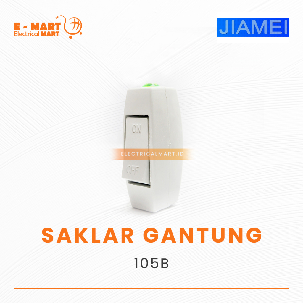 Saklar Gantung Putih Jumbo / Saklar Lampu Gantung Jiamei Putih / Saklar ON OFF