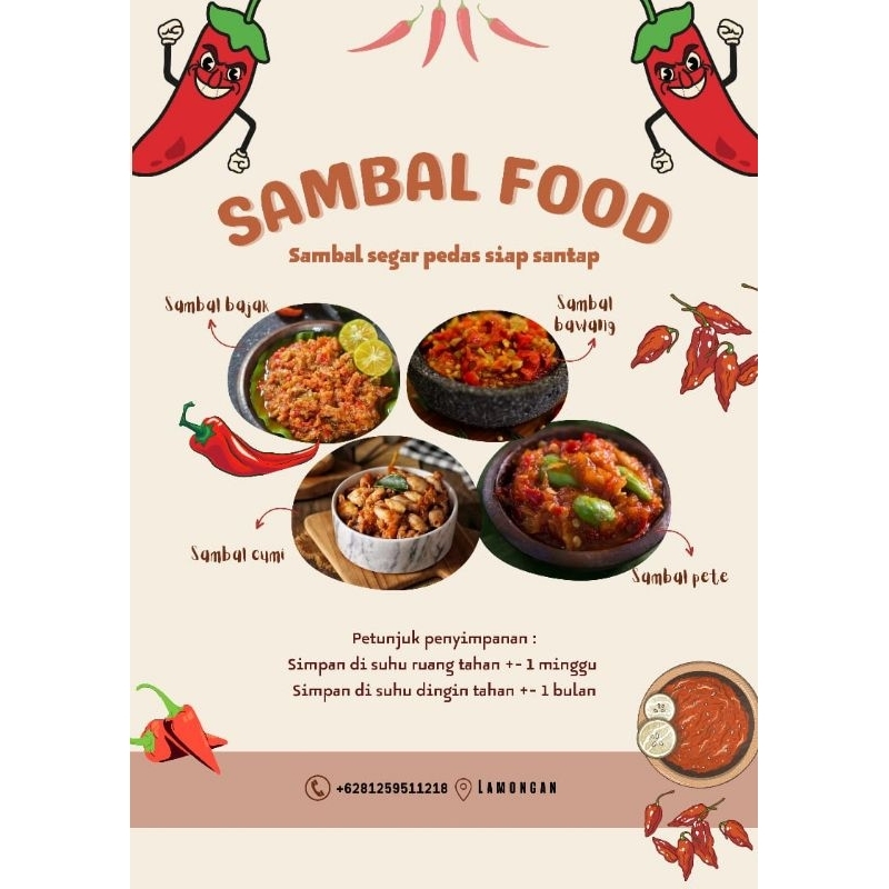 

SAMBEL CIMOY FOOD/SAMBEL LAMONGAN/SAMBAL SIAP SAJI-130GR/SAMBAL CUMI/SAMBAL BAWANG/SAMBAL PETE/SAMBAL PEDAS/SAMBAL MERAH