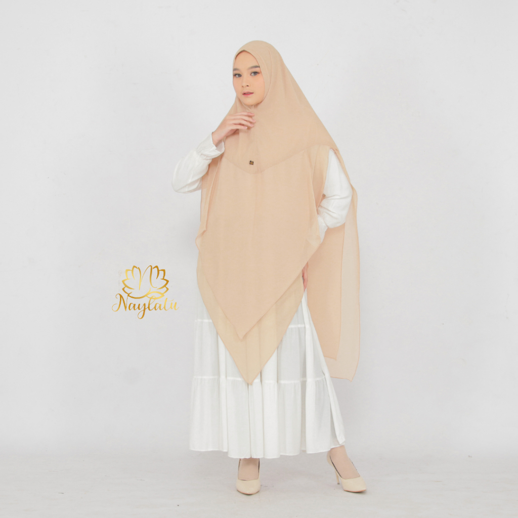 𝐍𝐚𝐲𝐥𝐚𝐭𝐮 - Khimar Syari Non Pet Ceruty Babydoll Inara Naylatu