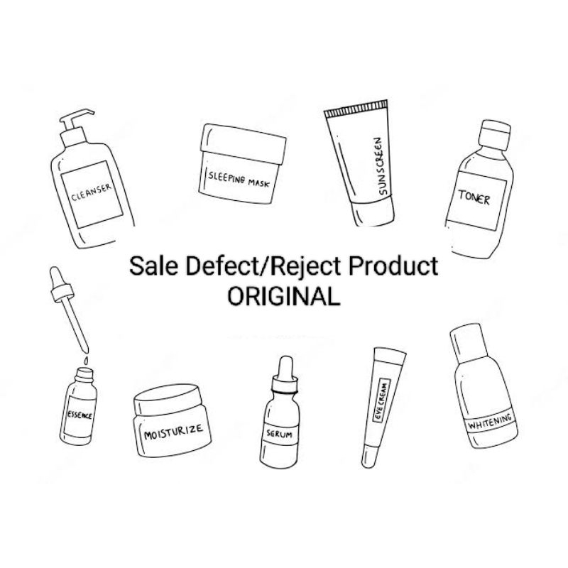 Sale Reject Defect berbagai Skincare Product Original 100% pilih variasi skincare diskon skincare cu