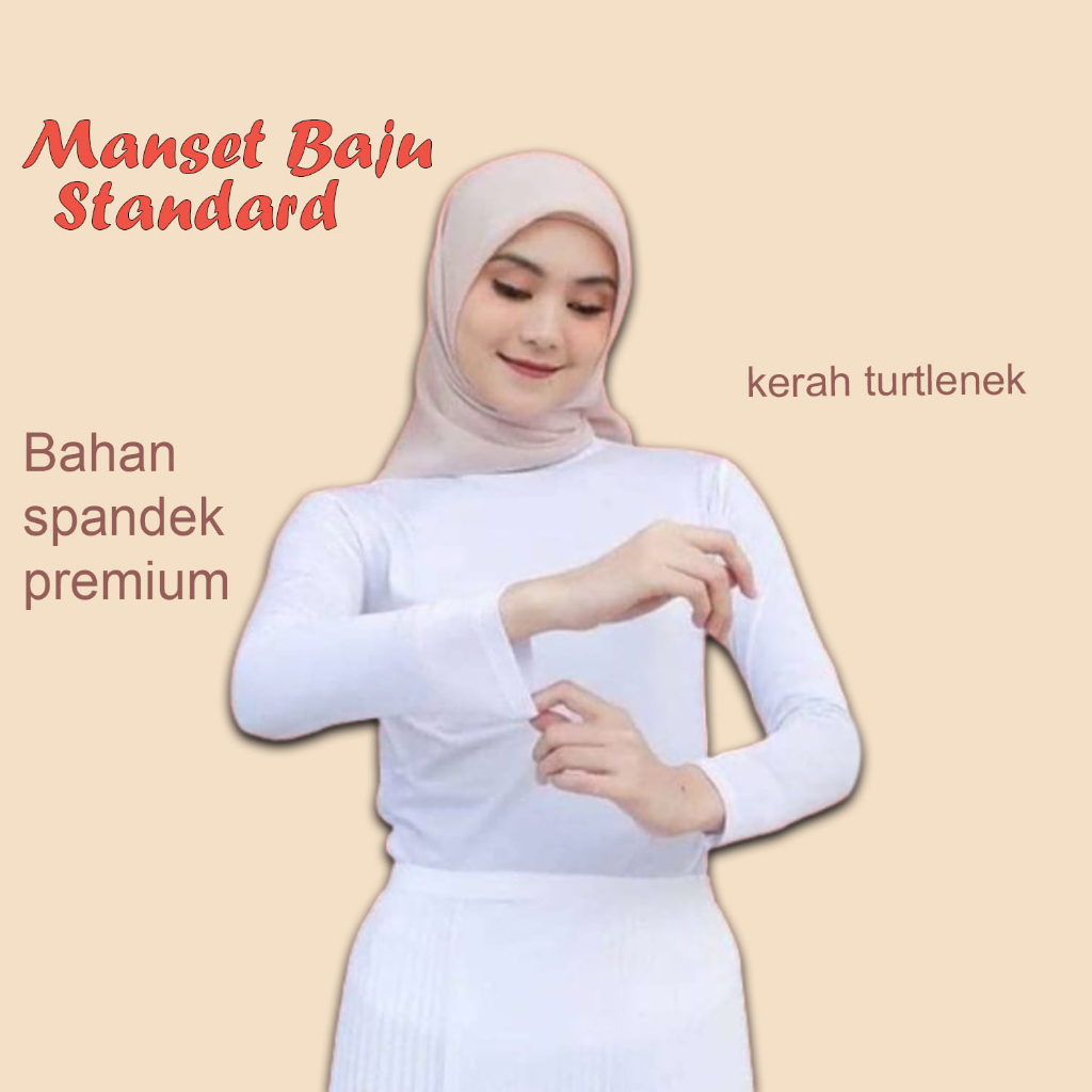 MANSET BAJU LENGAN PANJANG SPANDEX PREMIUM MANSET BAJU TURTLE NECK MANSET TERBARU ATASAN MUSLIM