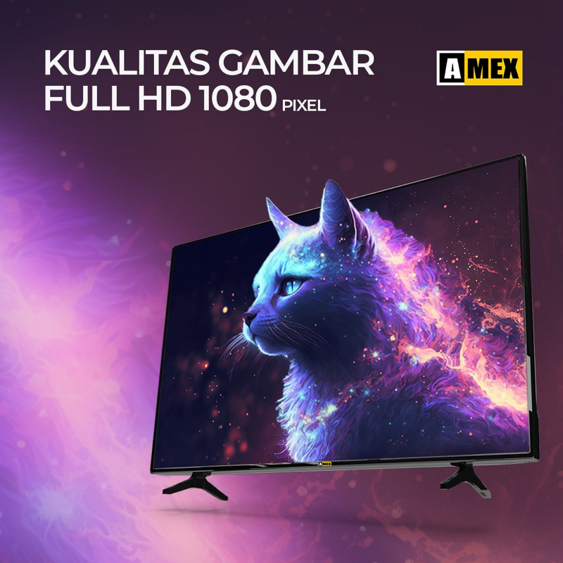 AMEX SMART LED TV Full HD 32 Inch - Televisi HDTV HDMI USB Android Youtube