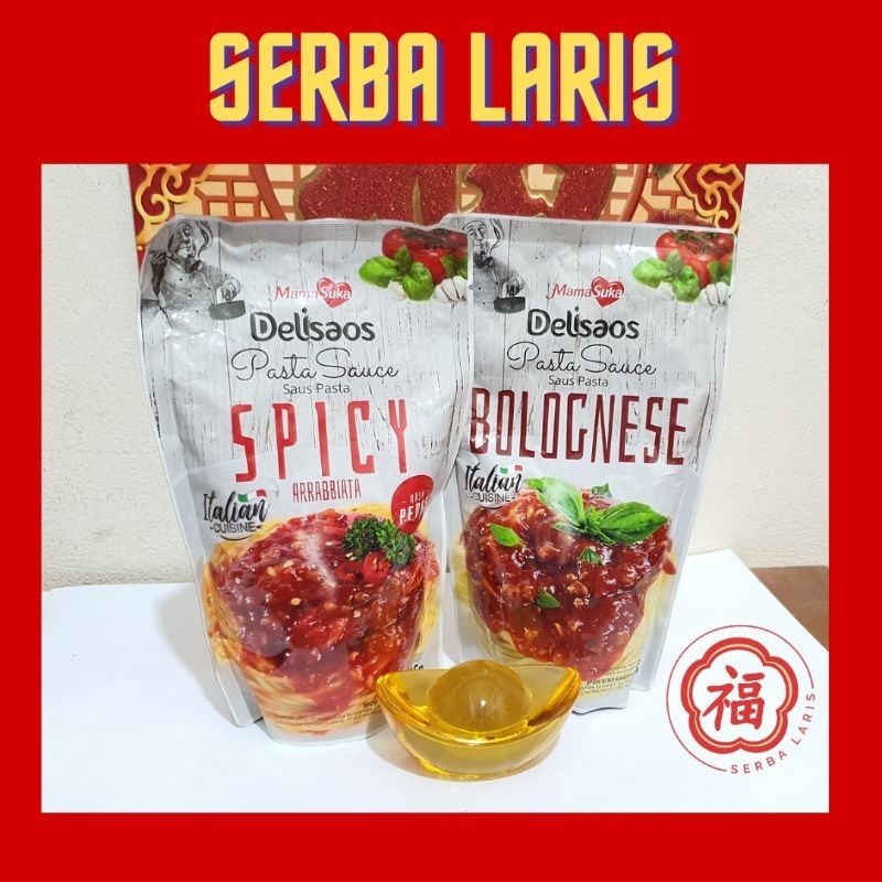 

SPAGHETTI SAUCE DELISAOS SAUS PASTA ARRABBIATA/ BOLOGNESE