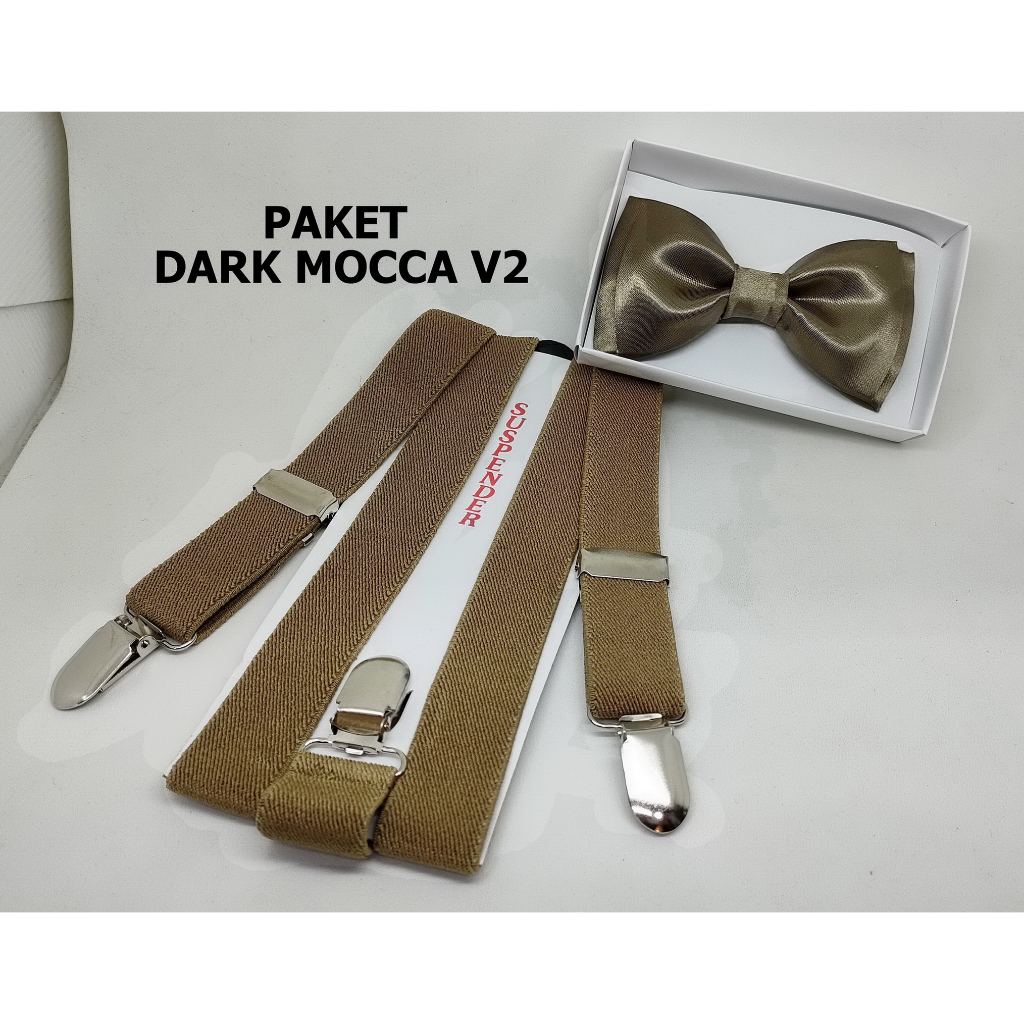 Paket Suspender dan Dasi Kupu - Untuk Anak dan Dewasa - New Series