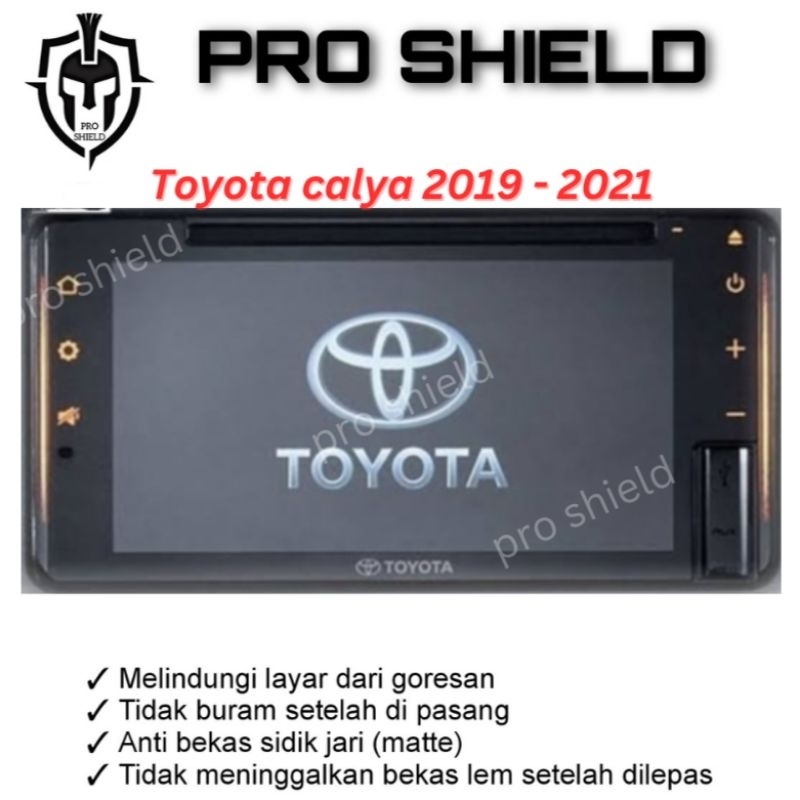 Anti gores head unit toyota calya 2019