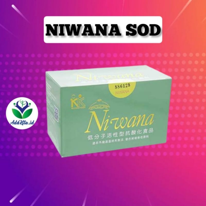 Niwana SOD Suplemen Antioksidan Tinggi Untuk Penyakit Degeneratif Obat Lupus Automium Diabetes Kanke
