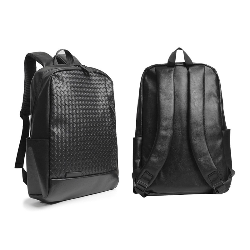 tas ransel Kulit Tas Unisex anyaman Import