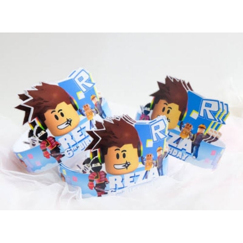 TOPI ULTAH ANAK TEMA ROBLOX SIZE BESAR