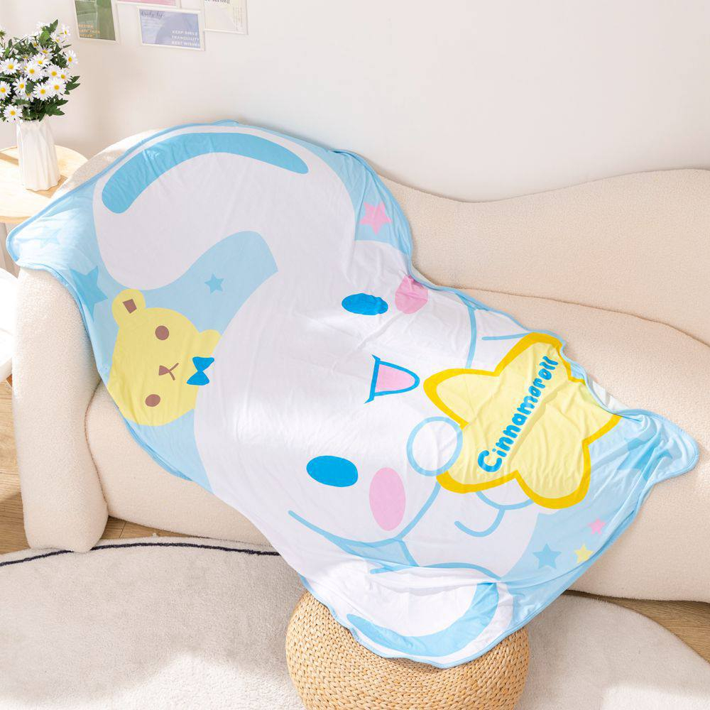 SELIMUT CINNAMOROLL MELODY KUROMI POMPOMPURIN BLANKET TIDUR