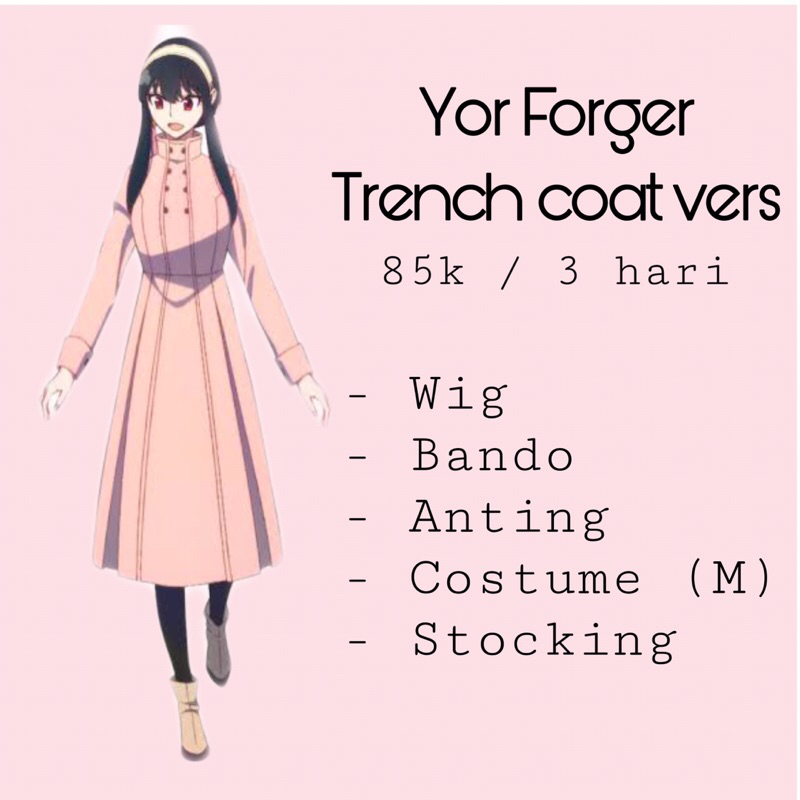 Rental cosplay Yor Forger