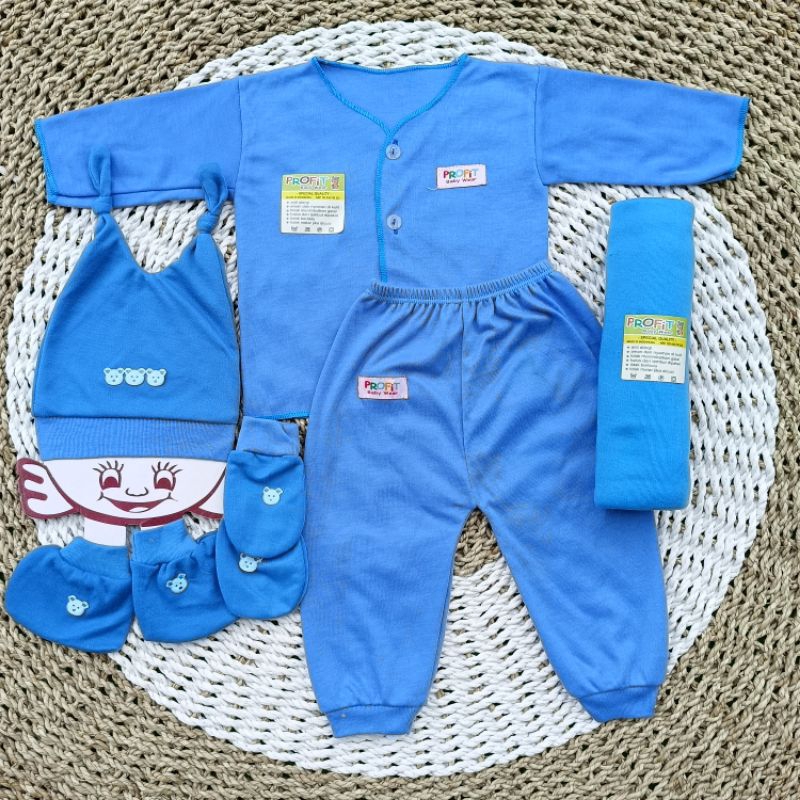 Set Lengkap ISI 6 PCS Baju Bayi Panjang Warna Rainbow