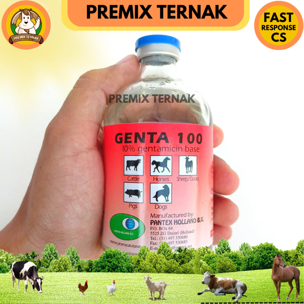 PANTEX GENTA 100ml - obat pernafasan, pencernaan, pekencingan hewan