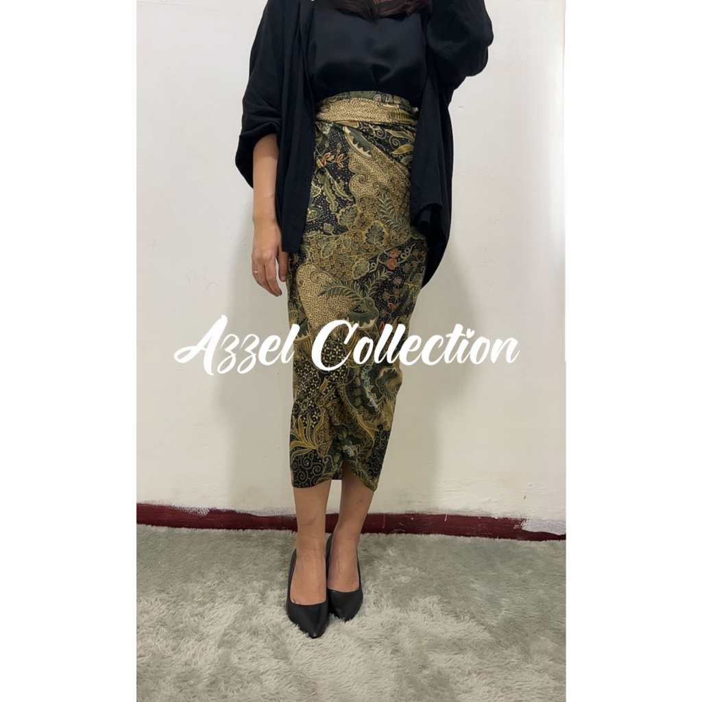 Rok Lilit Batik Bawahan Kebaya Modern kain lilit serut