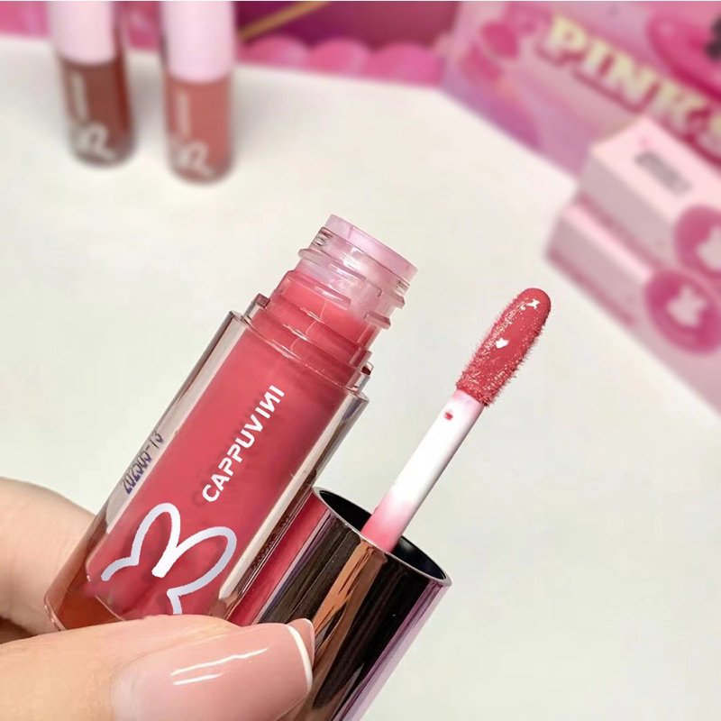 CAPPUVINI Rabbit Jelly Lip Cream Luminous Watery Lipstik Lipstick