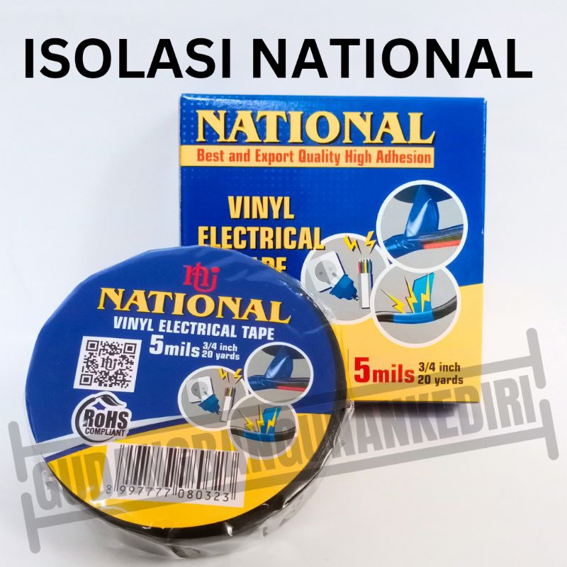 [100% ORIGINAL] Isolasi national | isolasi listik | solasi national | solasi hitam 100% original