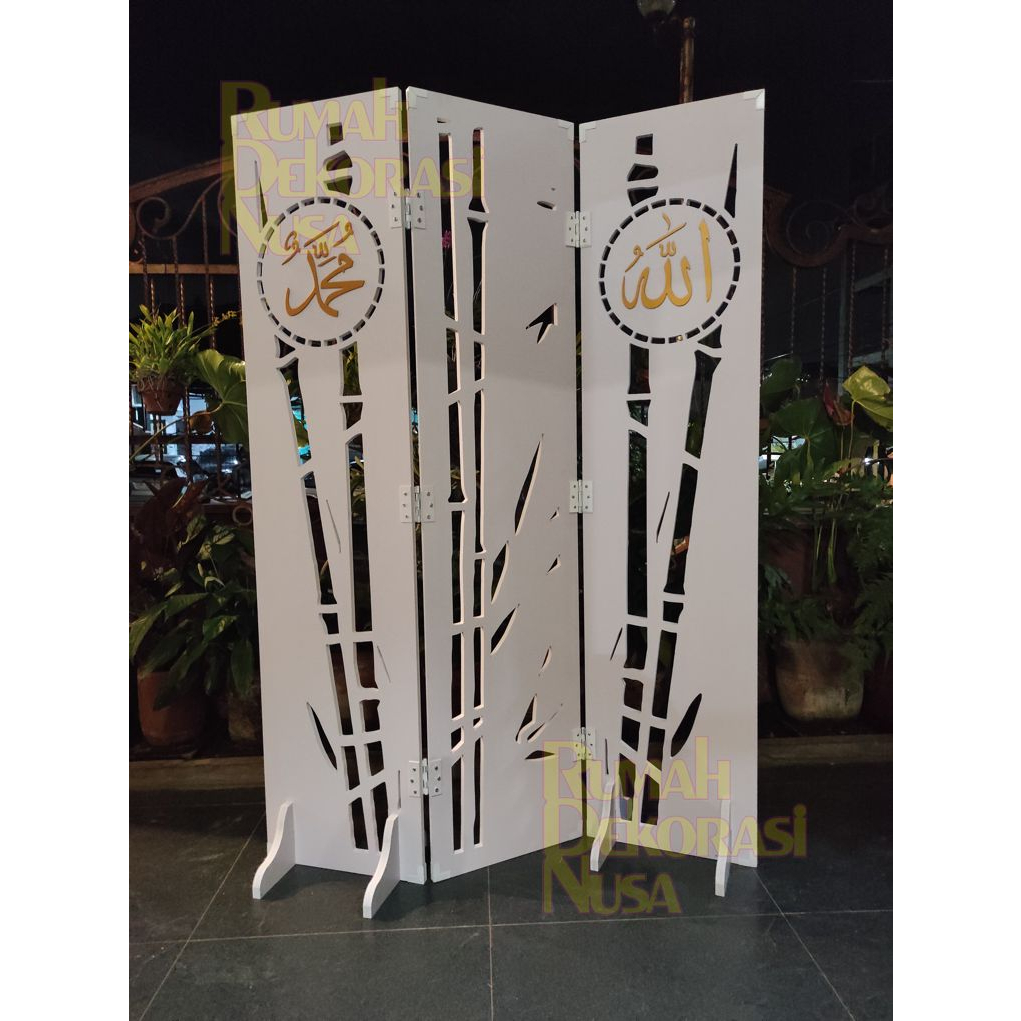 PARTISI RUANGAN PORTABLE / SEKAT RUANGAN / PARTISI MUSHOLA / PEMBATAS RUANGAN / SKETSEL MASJID