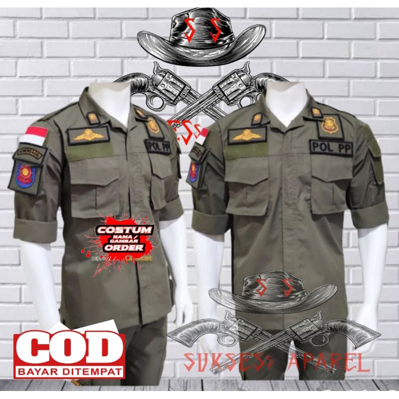 baju seragam pdl pol pp terbaru/baju pdl lengkap