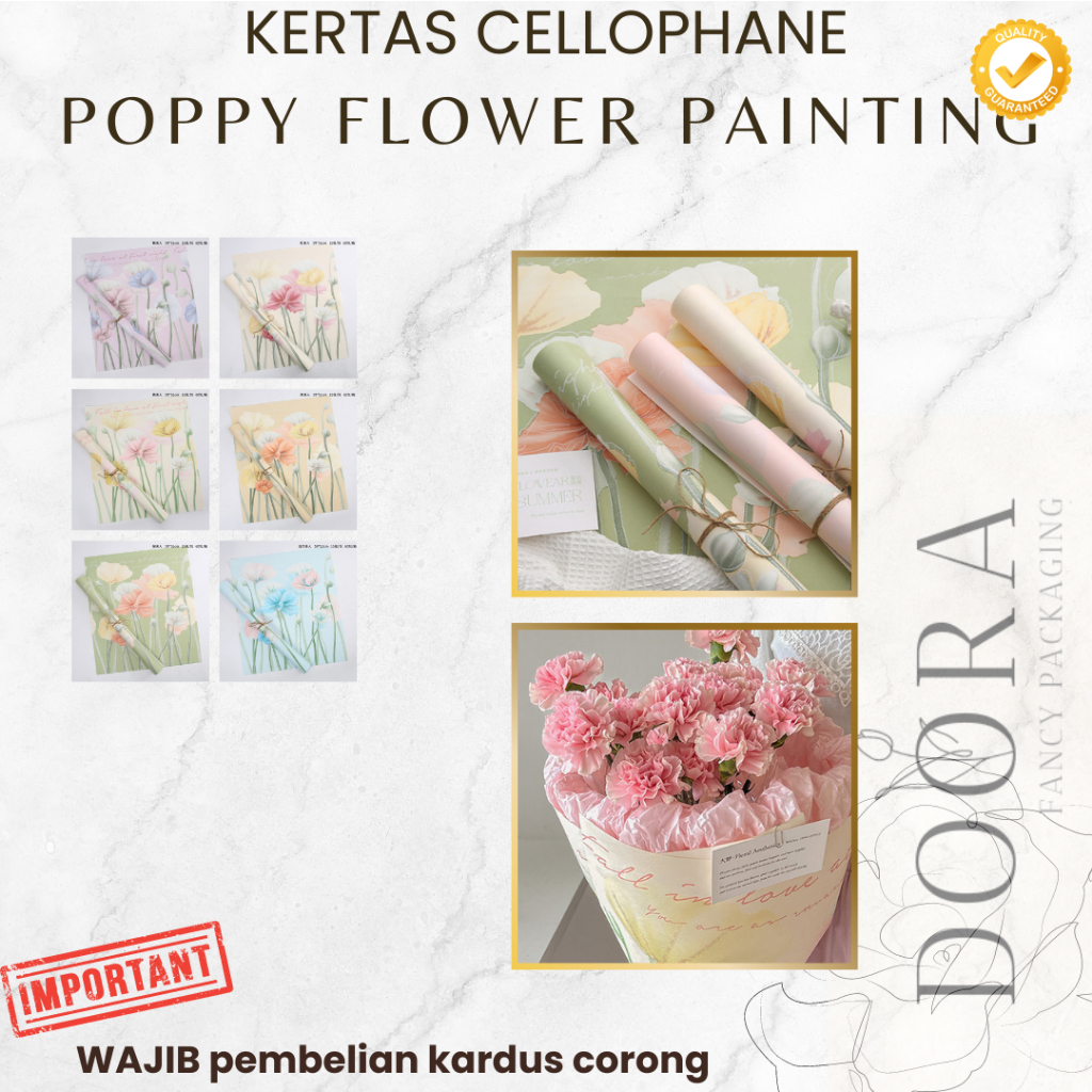 

Kertas Buket Bunga Poppy Flower Painting
