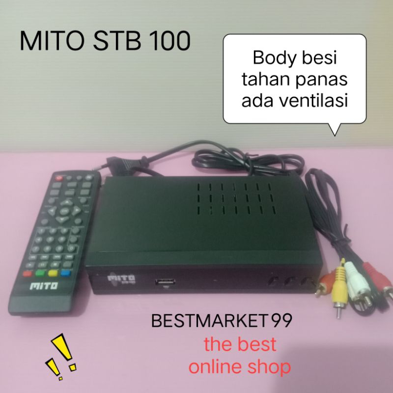 PROMO MITO SET TOP BOX STB 100 HIGH QUALITY PENERIMA SIARAN DIGITAL