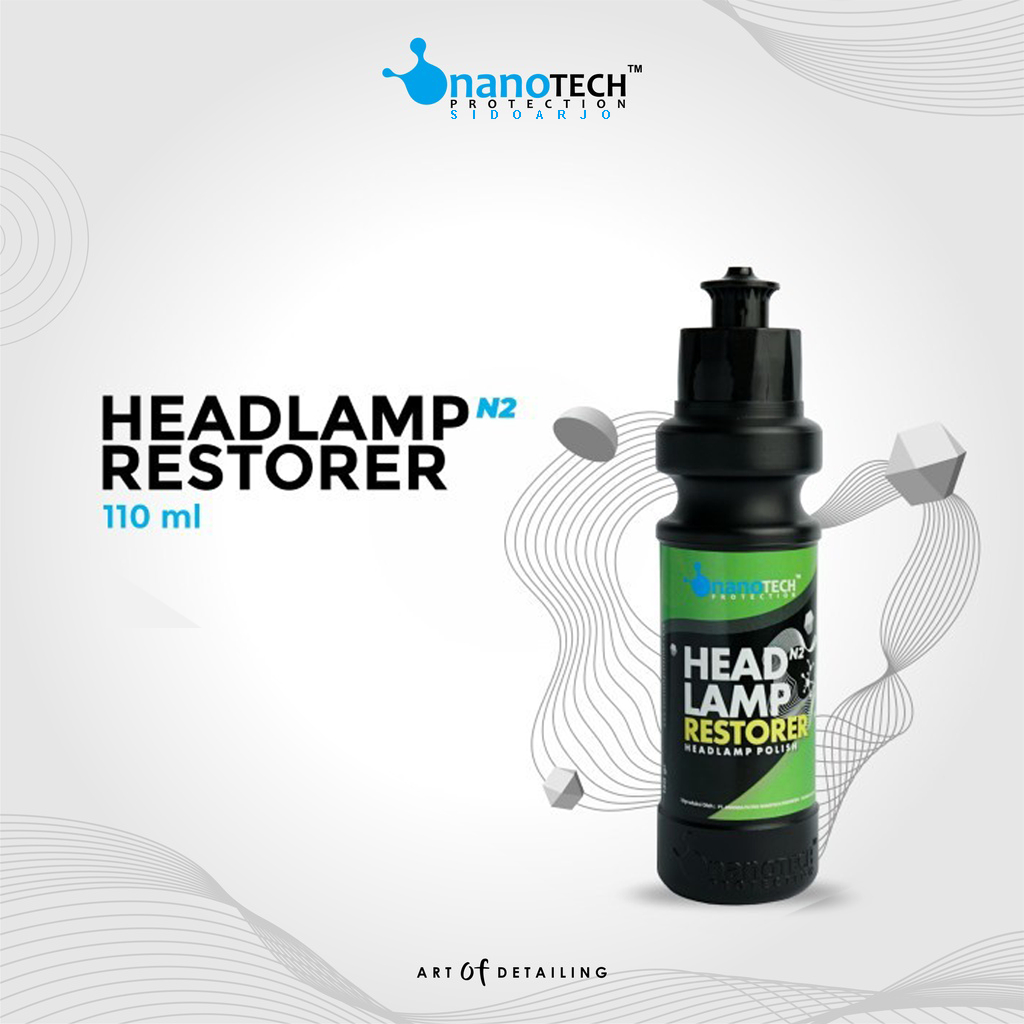 Nanotech Headlamp Restorer 110ml / Polish Pembersih Mika Lampu Mobil Kusam &amp; Kuning