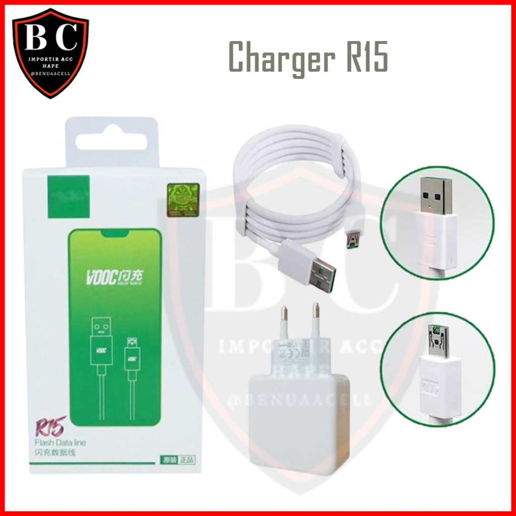 CHARGER MICRO USB VOOC - FAST CHARGING R15 CHARGER MICRO USB