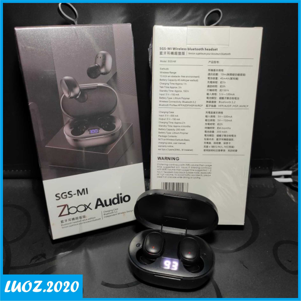 HEADSET BLUETOOTH TWS ZBOX SGS-M1 | HANDSFREE MURAH | TERLARIS