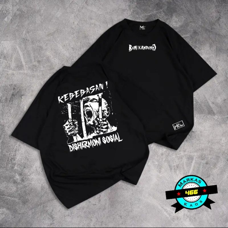 GRATIS ONGKIR | COD | Kaos Distro Tentang Kebebasan | Katun 20s | T-shirt Tentang Kebebasan | Bisa C