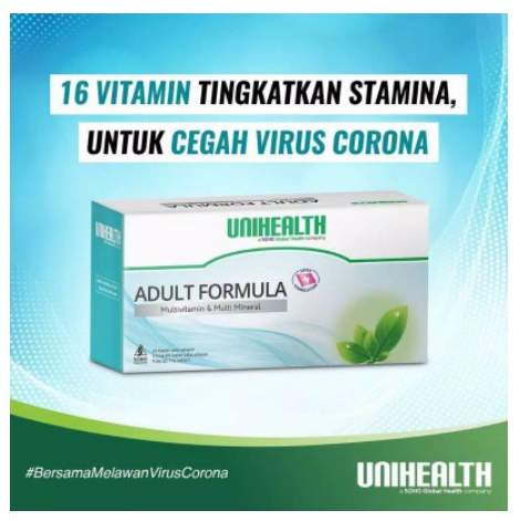 Suplemen Multivitamin Dewasa ADULT FORMULA Unihealth Premium